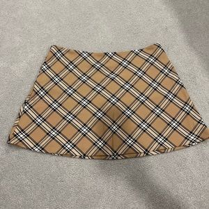 Miss Selfridge plaid mini skirt